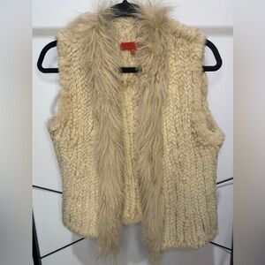 DONNA by HALLHUBER Beige Fur Vest (Never worn!)
